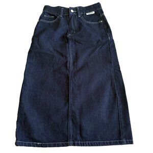 BT yqxy Tursdey Women's Small Dark Wash Denim Skirt